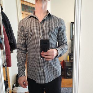 H&M mens large slim fit button down
